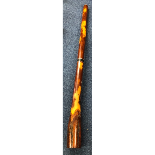 9027 - An Australian hand painted didgeridoo, signed, Balanda 02, 141cm long.