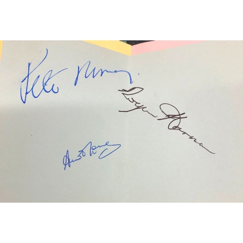 9059 - An autograph book with various signatures including Cliff Richard dated 21/11/69, Michael Craig, Pet... 