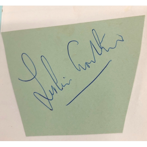 9059 - An autograph book with various signatures including Cliff Richard dated 21/11/69, Michael Craig, Pet... 