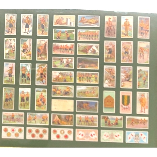 9051 - 3 Lots of sporting themed cigarette cards, all framed, Sporting Champions, Jack Dempsey, Gene Tunney... 