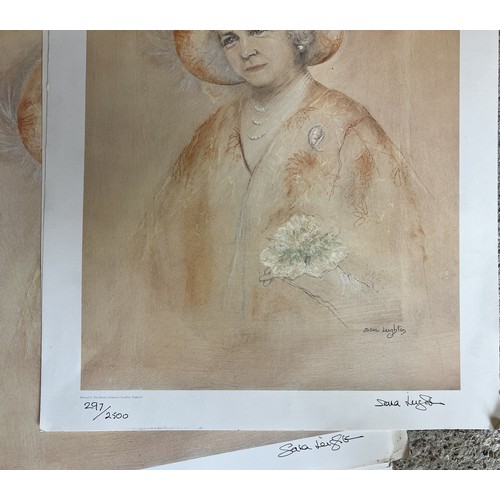 9198 - Sara Leighton, 35 signed limited edition coloured prints 