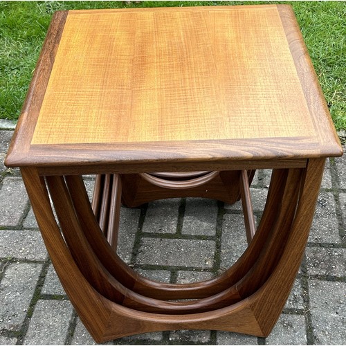 9267 - A good quality nest of 3 G-Plan teak coffee tables, largest 50cm x 50cm. This item is held in storag... 