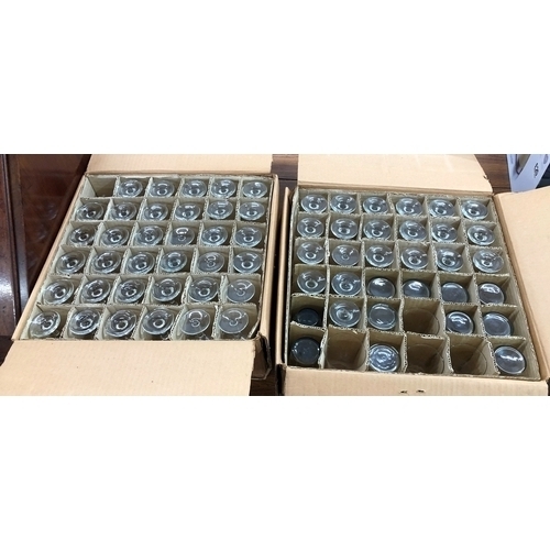 9094 - 2 boxes of mainly Dema small wine glasses (71 in total)