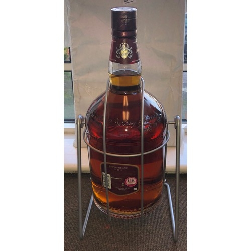 9173 - A Chivas Regal Aged 12 Year Blended Scotch Whisky, 4.5ltr, on metal frame