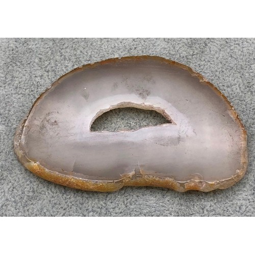 9252 - A slice of agate, 7.2cm long