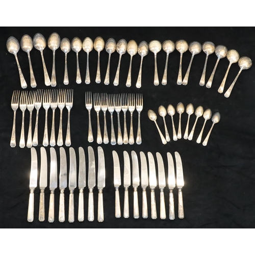 133 - A Mappin & Webb Mappin Plate 8-place setting flatware service, comprising of 4 serving spoons, 8 din... 