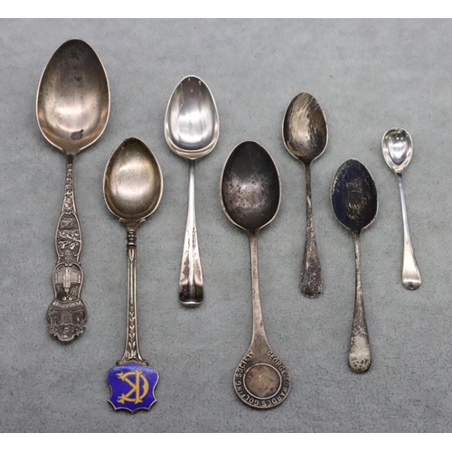 229 - 7 various silver spoons, 2.7oz