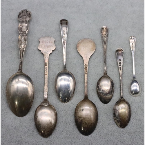 229 - 7 various silver spoons, 2.7oz