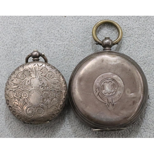 268 - MH Tilley & Son, Dorchester, 925 silver open faced pocket watch (in need of restoration) and a 935 s... 