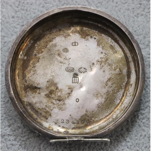 268 - MH Tilley & Son, Dorchester, 925 silver open faced pocket watch (in need of restoration) and a 935 s... 