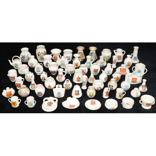 28 - 62 W H Goss crested china items