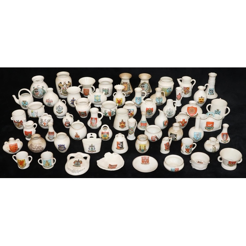 28 - 62 W H Goss crested china items