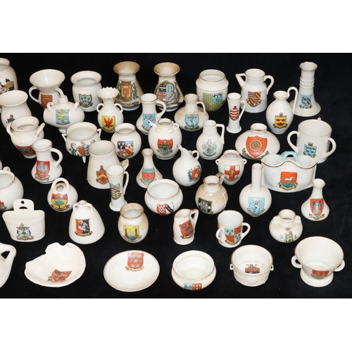 28 - 62 W H Goss crested china items