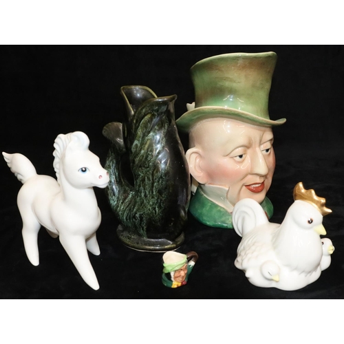 32 - A Beswick china figure of a white horse Little Likeable 