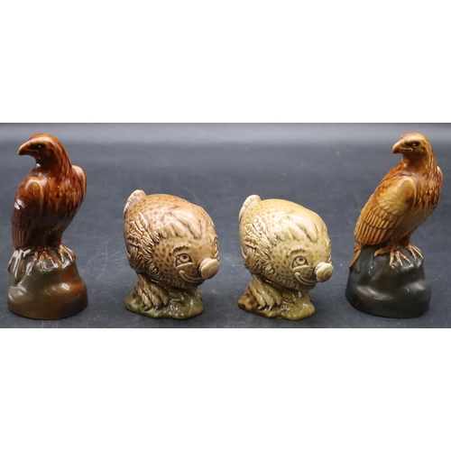 33 - 2 Beswick Beneagles Scotch Whisky models of Haggis (1 unopened) and 2 similar Scotch Whisky Beneagle... 