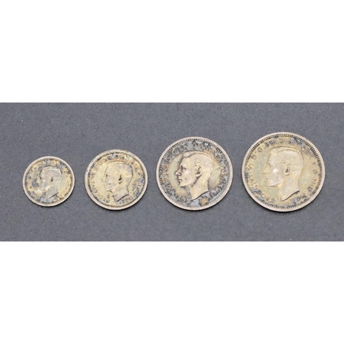 356 - A George VI silver Maundy coin, full set, 1946