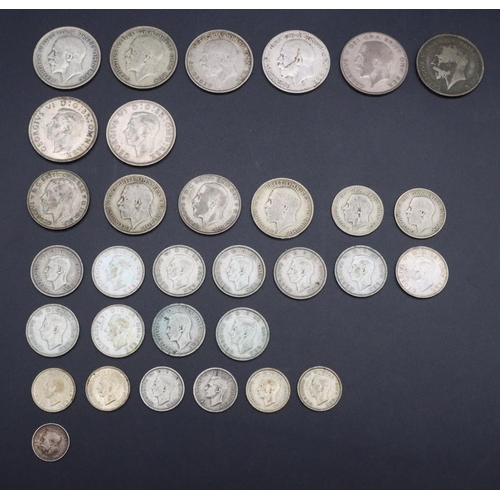 358 - A quantity of various pre 1947 English silver coins, 246 grams