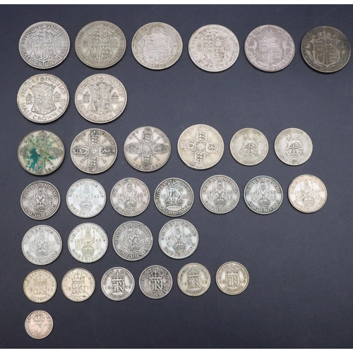 358 - A quantity of various pre 1947 English silver coins, 246 grams