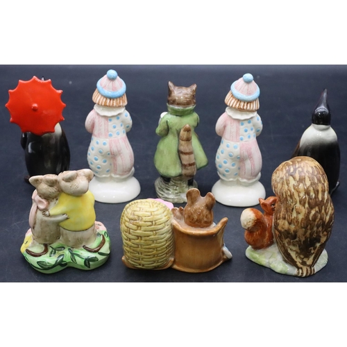 36 - 2 Beswick figures on penguins, 11cm high, a Beswick Kitty MacBride 