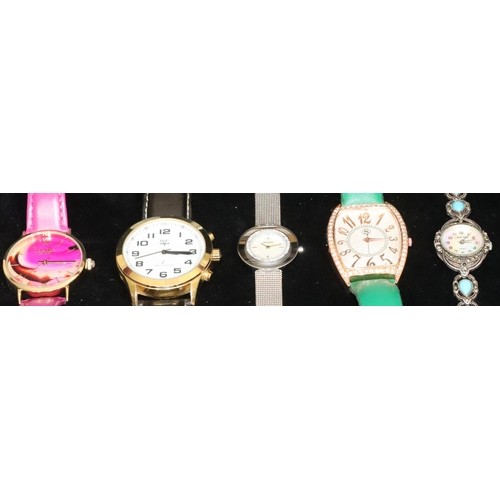 387 - 7 various ladies' modern wristwatches