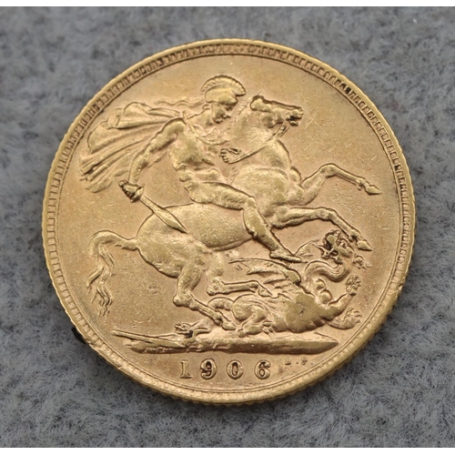 398 - An Edward VII gold sovereign, 1906