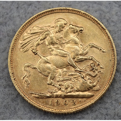 402 - An Edward VII gold sovereign, 1902