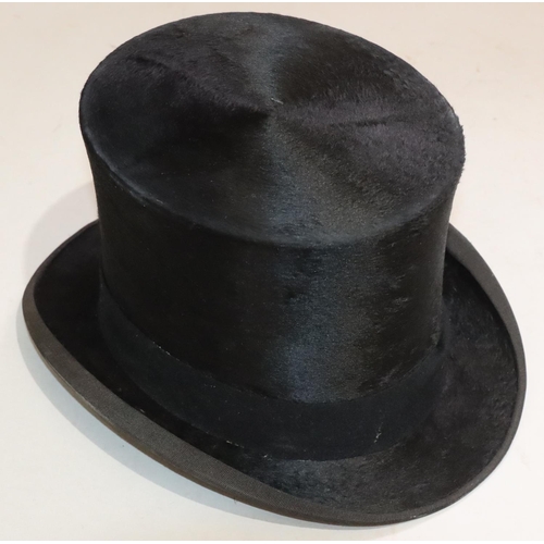 445 - A City Cork Hat Co. Ltd. black silk top hat, inner measurement 19.5cm x 15.6cm (boxed)