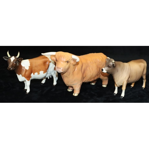 48 - 2 Beswick figures of cattle 