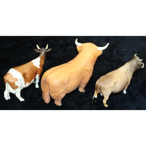 48 - 2 Beswick figures of cattle 