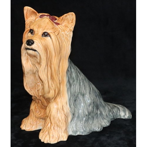 49 - A Beswick figure of a Yorkshire terrier, 2377, 26.5cm high