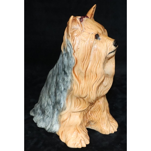 49 - A Beswick figure of a Yorkshire terrier, 2377, 26.5cm high