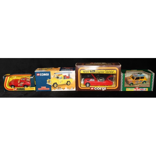 497 - A Corgi Datsun 240Z car 394 (boxed), a Corgi Classic Kenya Safari Rally Mini 04411 (boxed), A Corgi ... 