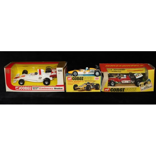 500 - A Corgi Cooper Maserati F/1159 (boxed), a Corgi Whizz Wheels T.S.9B Team Surtees no. 153 (boxed) and... 