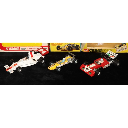 500 - A Corgi Cooper Maserati F/1159 (boxed), a Corgi Whizz Wheels T.S.9B Team Surtees no. 153 (boxed) and... 