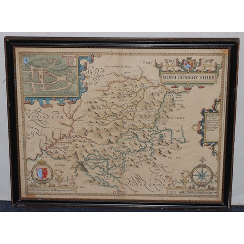 510 - John Speed early hand coloured map 