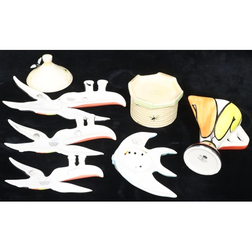 62 - A set of 3 Carltonware wall mounted Guinness Toucans, largest 26cm long (smallest Toucan has 2 broke... 