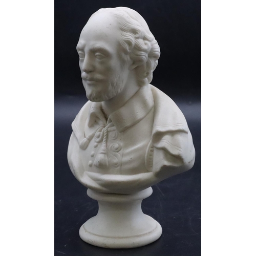 71 - A Belleek white bust, 