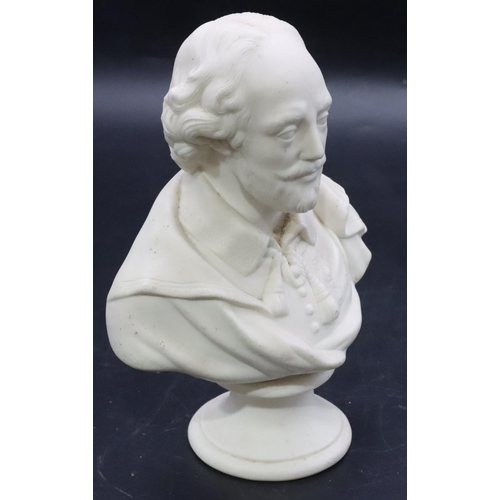 71 - A Belleek white bust, 