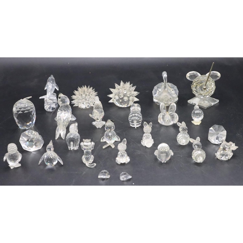 78 - 24 various small Swarovski figures and animals