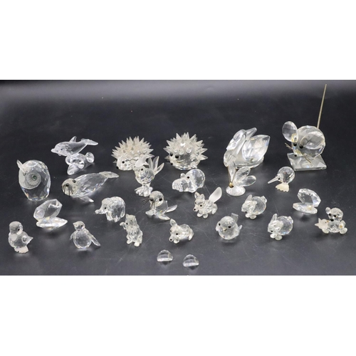 78 - 24 various small Swarovski figures and animals