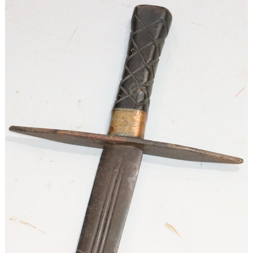 476 - A sword with later handle, 109cm long