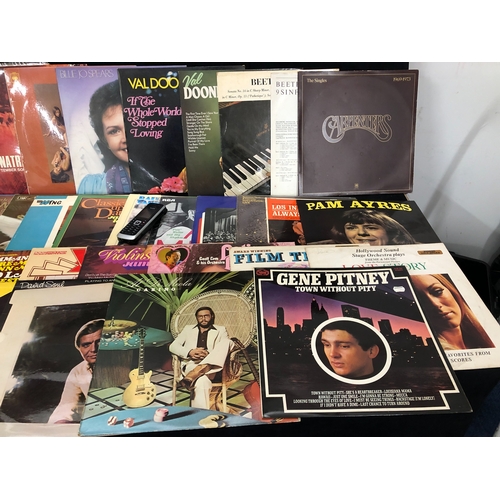 1095 - 42 various LP records including The Carpenters, Beethoven, Val Doonican, Sinatra, David Soul, Gene P... 