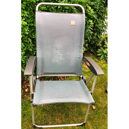 1182 - 3 Lafuma garden chairs, 2 Gelert garden chairs and another smaller chair. This item is not held by P... 