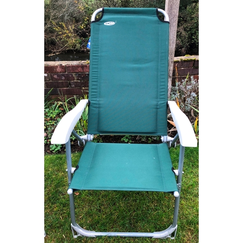 1182 - 3 Lafuma garden chairs, 2 Gelert garden chairs and another smaller chair. This item is not held by P... 