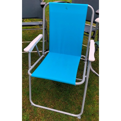 1182 - 3 Lafuma garden chairs, 2 Gelert garden chairs and another smaller chair. This item is not held by P... 