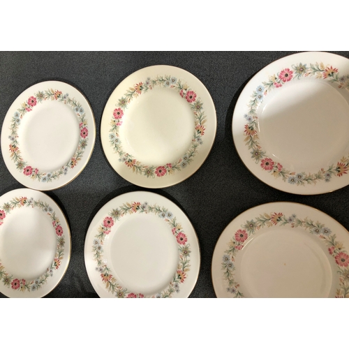 1199 - A Paragon Belinda part service, teapot, 6 side plates, 6 saucers, 5 cups, 6 Royal Albert side plates... 