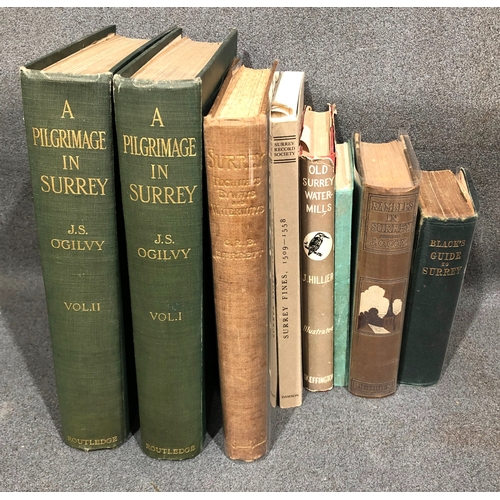 1217 - A quantity of various books about Surrey, including 