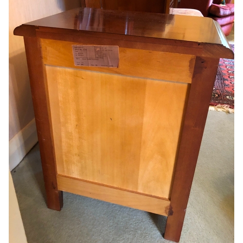 1229 - A bedside cabinet with 1 drawer and shelf below, 48cm high, 35.5cm deep, 60cm high. This item is not... 