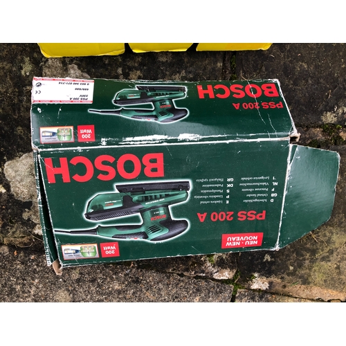 1241 - A Bosch PHO 2-82 planer, a Bosch PST 65 AE Orbital jigsaw, a Bosch PSS 200 A sander, a Bosch PSS 150... 