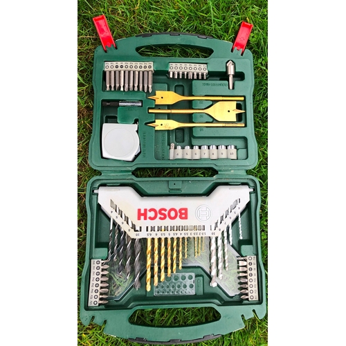 1242 - A Bosch x 70 drill and screwdriver kit (2 missing drill parts).  This item is not held by PF Windiba... 